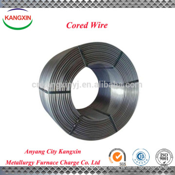 SiCa / calcium silicon cored wire, Solid cored solder wire for steel making supplier